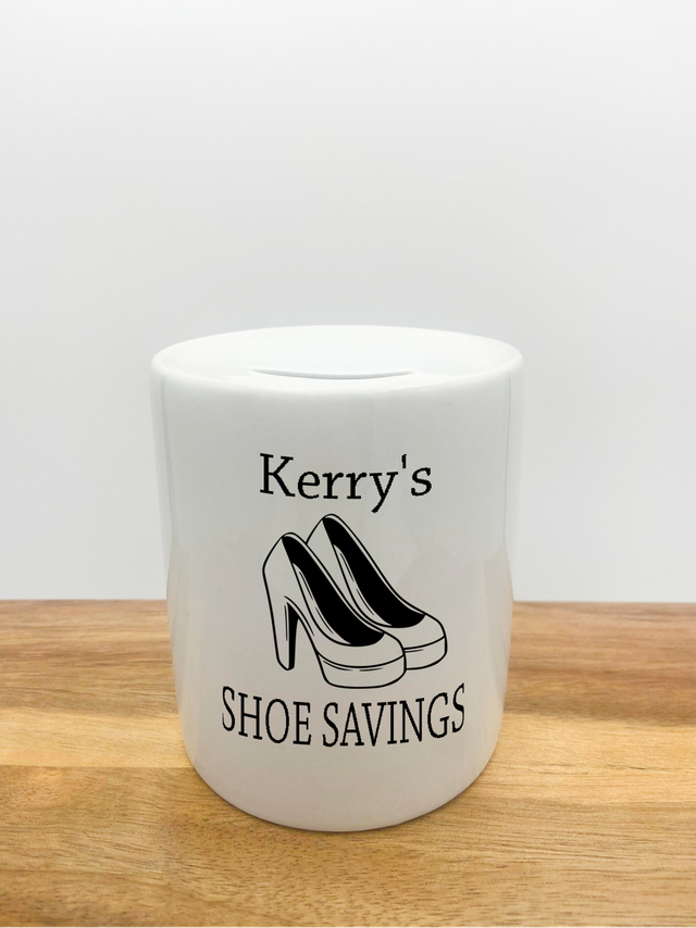 Personalised Money Box - Shoe Savings