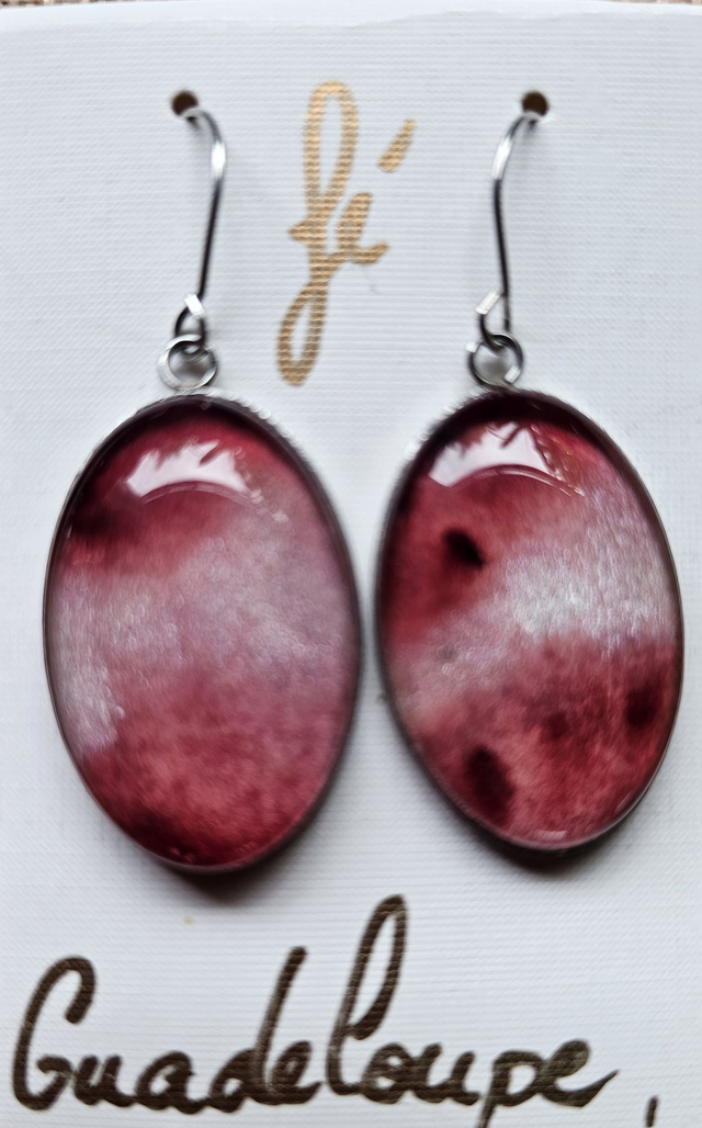 Boucles d’oreilles aux pastels