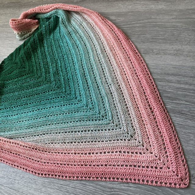 'Pink-sands' - Crochet Shawl/Wrap/Scarf
