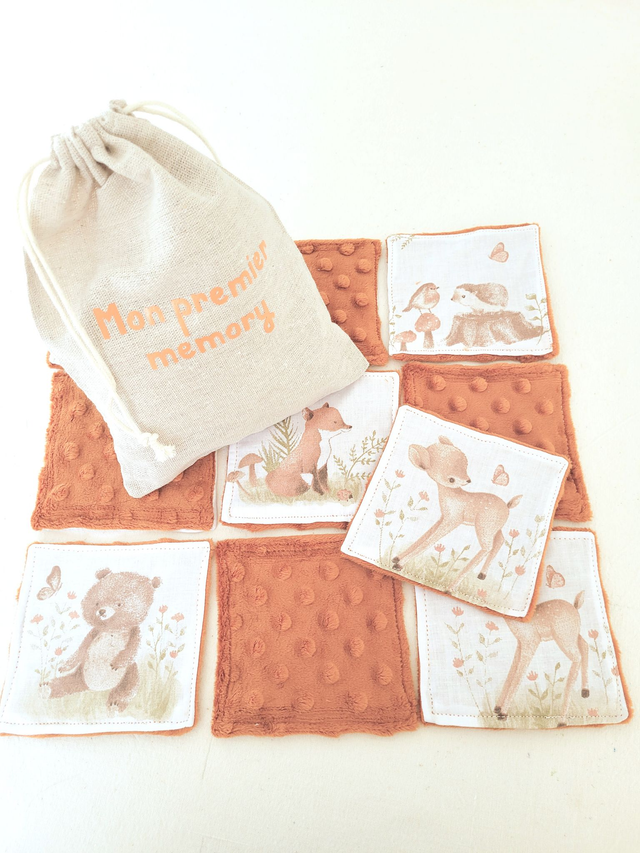 Jeu memory bébé animaux de la forêt