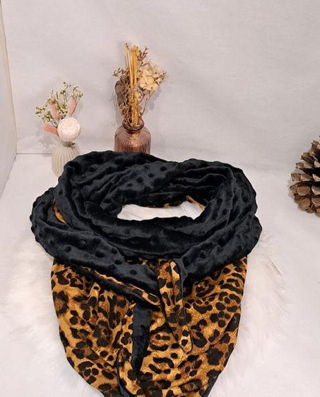 Chèche femme / chèche minky noiret coton Dashwood