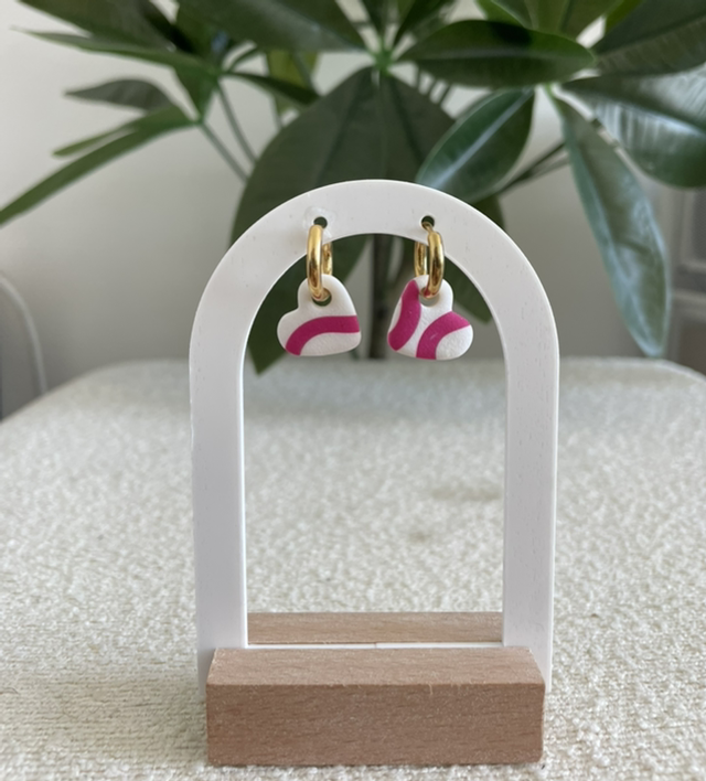 Pampilles vague fuschia