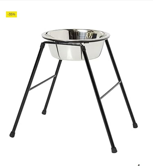 Caldex - Cuenco comedero sobre Soporte con Patas - 300 mm/1600 ml