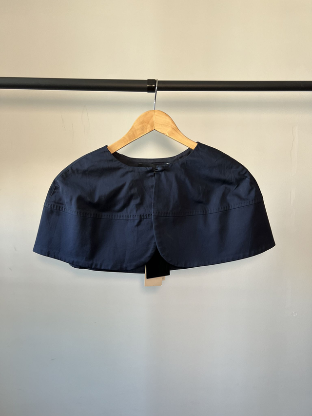 Short navy cape #0023