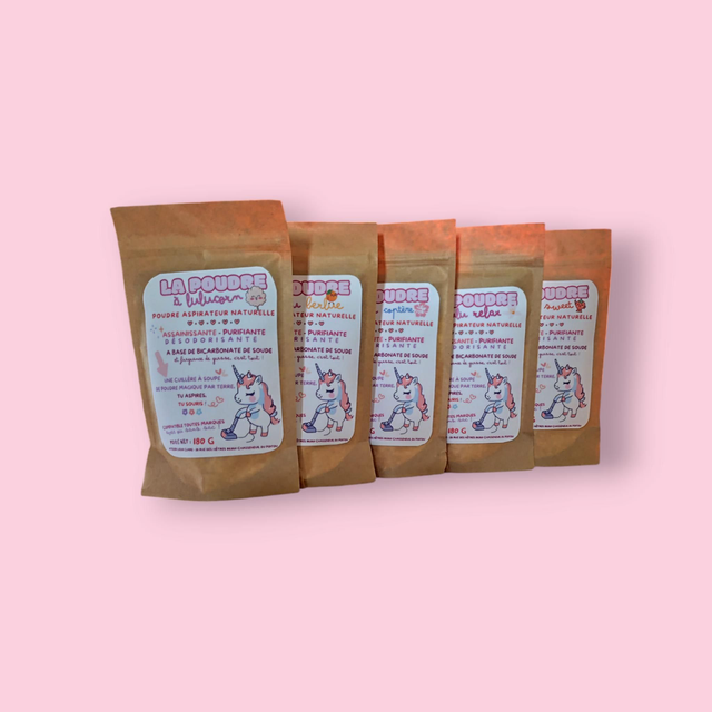 Poudre parfumée naturelle pour aspirateur