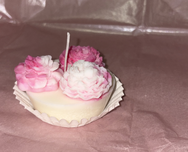 Bougie Cupcake Fleur