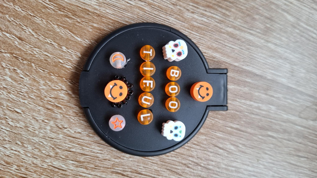 Boo-tiful hand embellished compact mirror