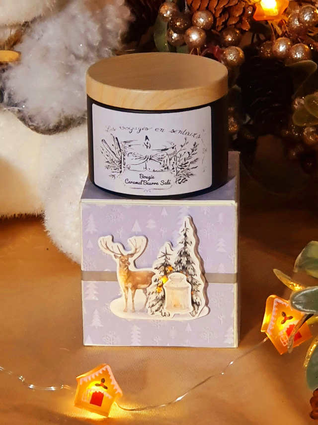 Bougie Caramel au Beurre Salé (Rose)