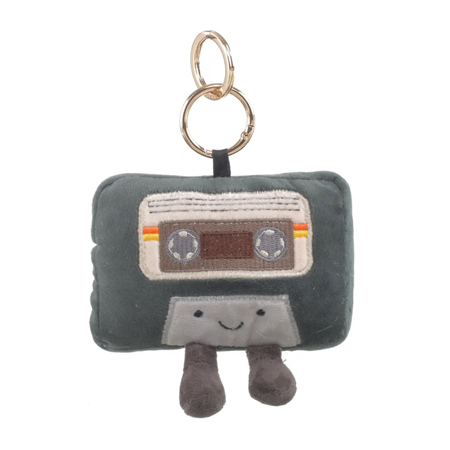 Plush Retro Cassette Bag Charm/Key Ring