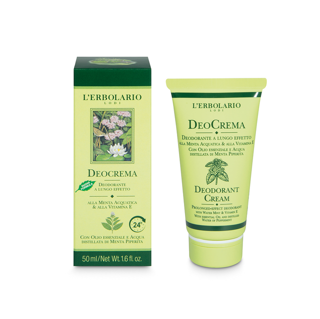 Deocrema Deodorante a lungo effetto alla Menta Acquatica &amp; alla Vitamina E 50 ml