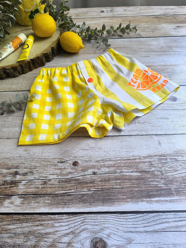 Short "Team Orange Juice" T 3/4 ans