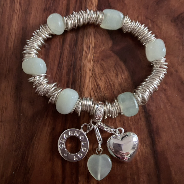 Aventurine Charmology bracelet 7”