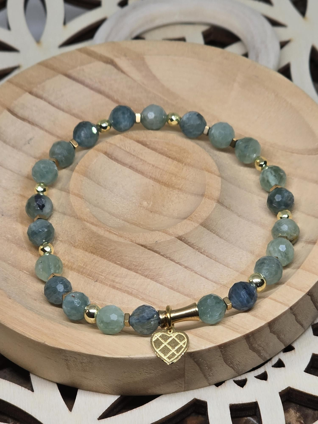 Bracelet Cyanite à facettes 0,6 cm