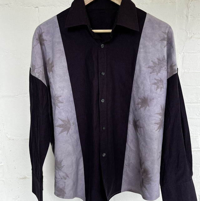 Chemise à pans Aubergine érable
