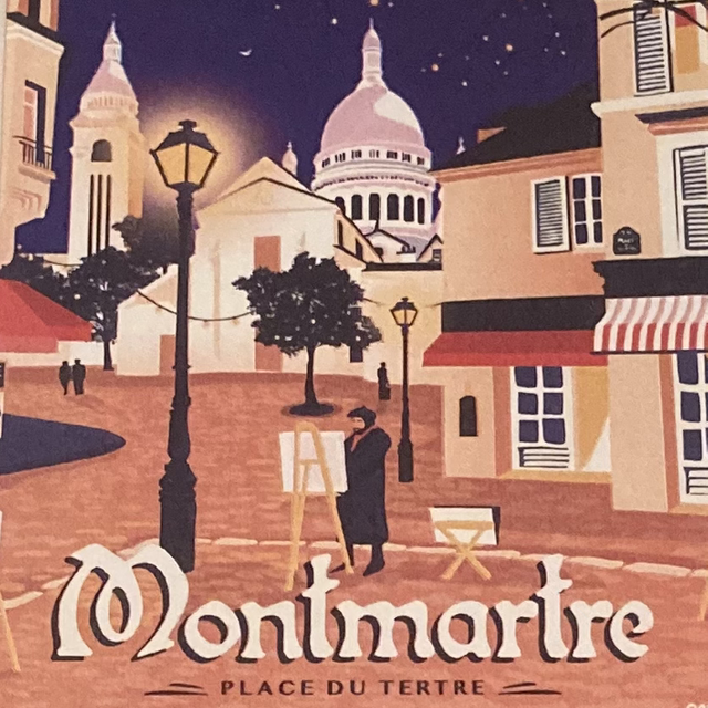 A6 Print Montmartre Paris ‘No 7’