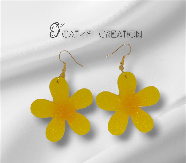 Boucles d'oreilles fleurs 