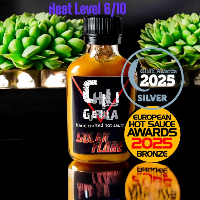 "Solar Flare" Chiliguerilla Hand Crafted Hot Sauce 100ml. 14,95€/100ml 