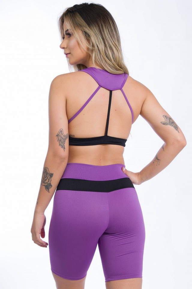 Conjunto Fitness Top sem Bojo com Bermuda | Kaisan