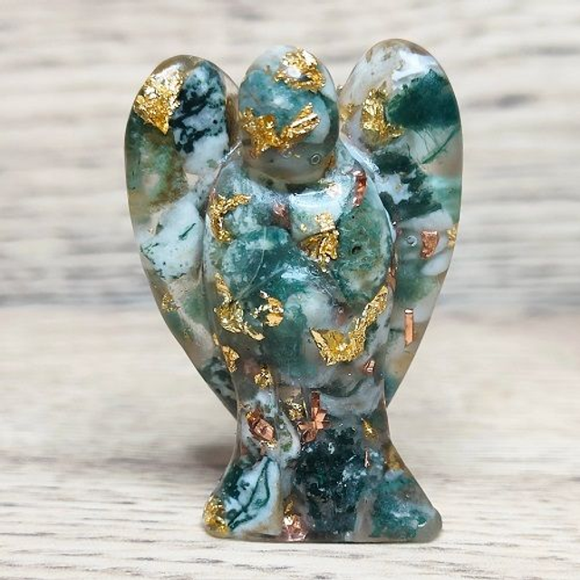 Ange orgonite agate arbre