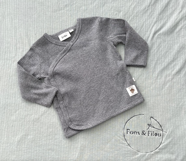 Baby t-shirt mt 62 GRIJS