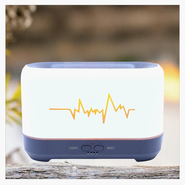 "Cardo blanc &amp; noir" - Diffuseur huiles essentielles 20 cm