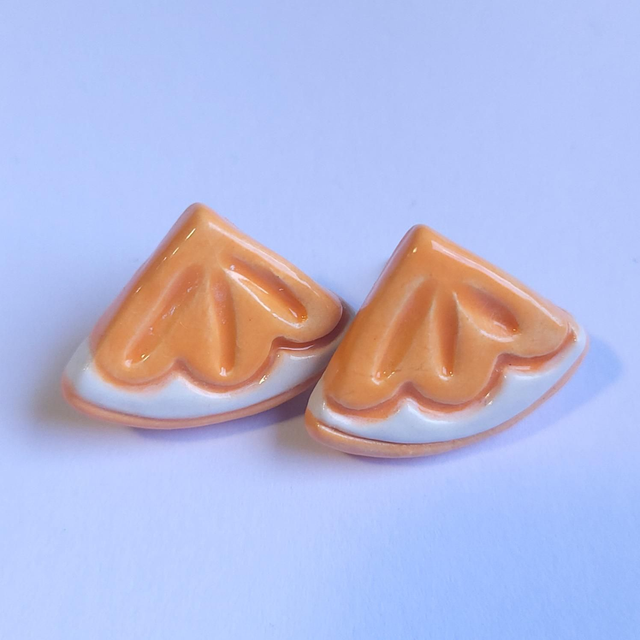 Citrus Slice Stud Earrings