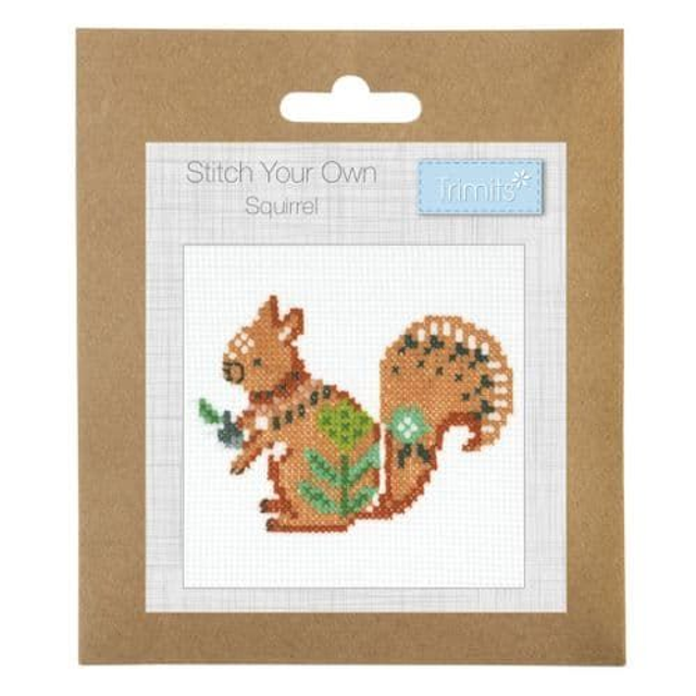 Trimits Mini Cross Stitch Kit - Squirrel