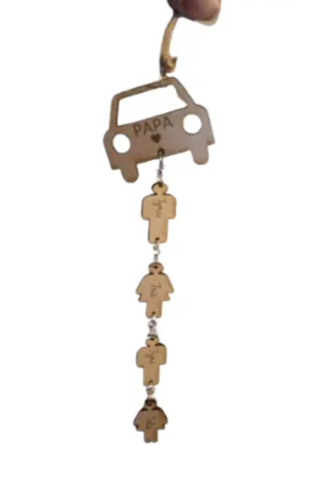 Suspension Rétro de Voiture Personnalisée – Cadeau Familial