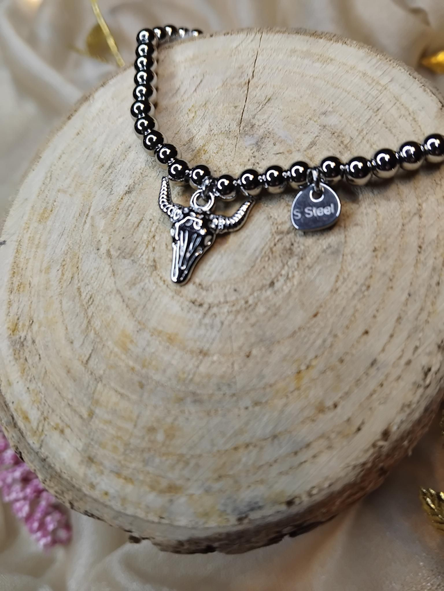 Bracelet acier Taureau 