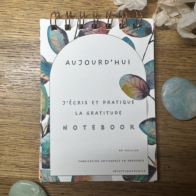 Carnet de gratitude "j'écris et pratique la gratitude"