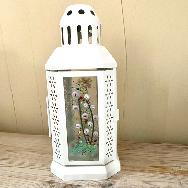 Lantern Flower Themed 10x10x22 cm