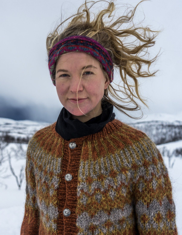 Føyka Cardigan Kit - Col 03 (Cognac Blåne) - Wool &amp; Pattern - Linka Neumann