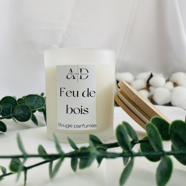 Feu de bois bougie parfumée