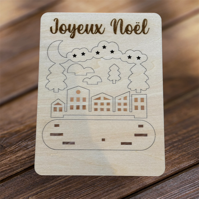 Carte deco de Noël à monter 