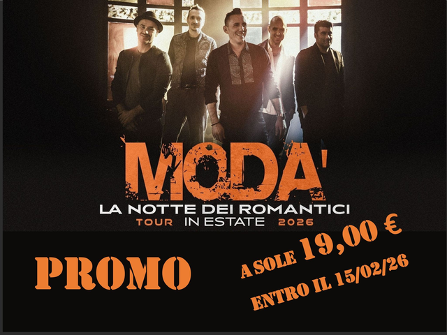 Poltrona bus A/R concerto MODA'- PA - 24/07/26 -