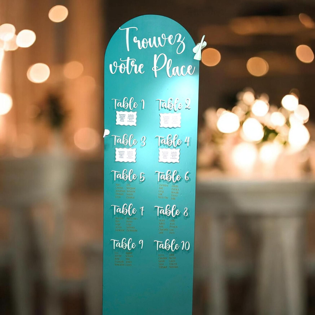 Plan de table mariage