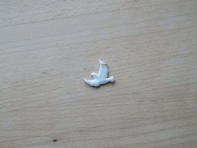 Charm colombe blanche