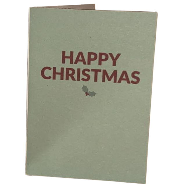 Happy Christmas Mini Card (A7)