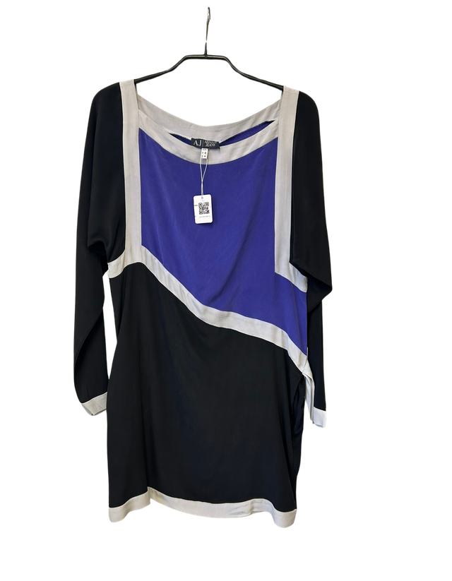 Armani Dress in Black / Purple