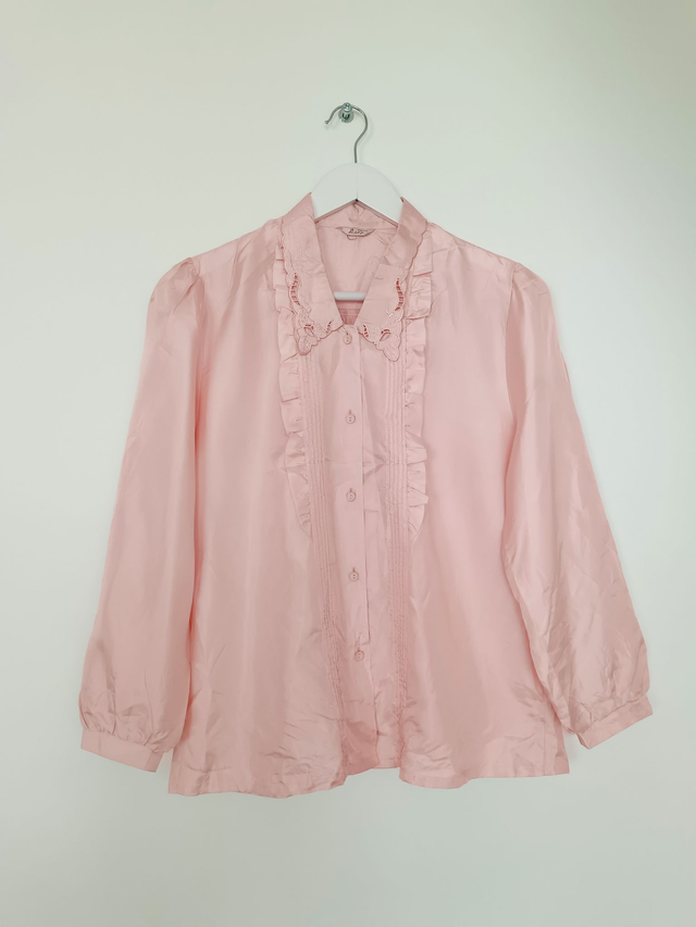 Chemisier satin 70&#039;s 