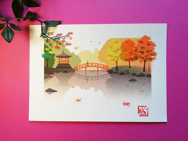 Fine art A5 et A4 / Automne - Lovers&#039;end 