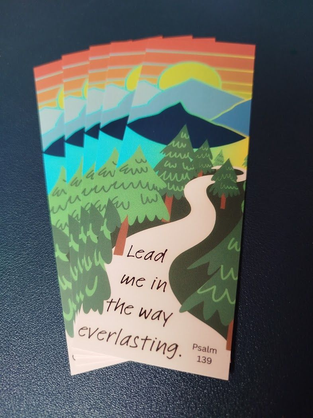 Mountain path bookmark