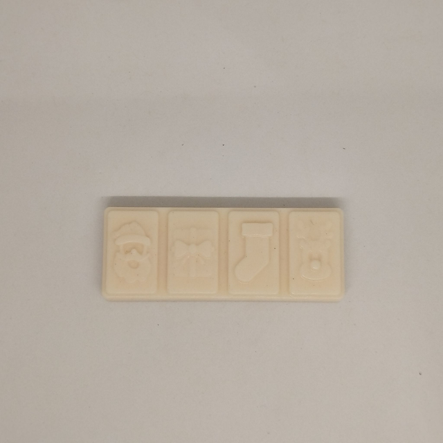 Snap bar 4 cavités Noël - Rocher praliné