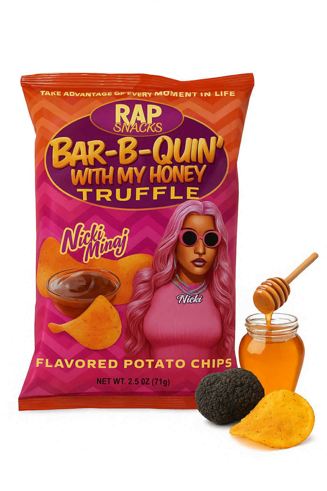 Rap Snacks Chips Nicki Minaj BBQ &amp; Honey &amp; Truffle 71g