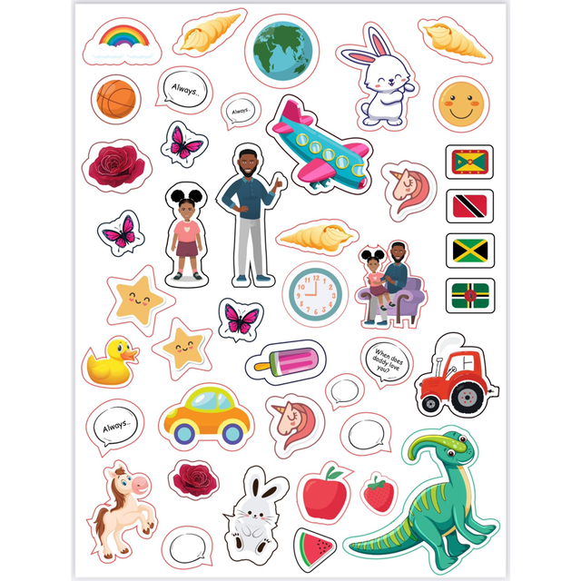 Stickers x 1 Sheet
