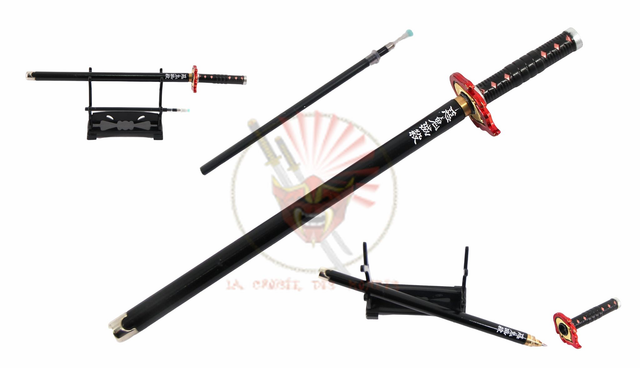 STYLO TANJIRO V2 DEMON SLAYER + SUPPORT + RECHARCHE 20CMS