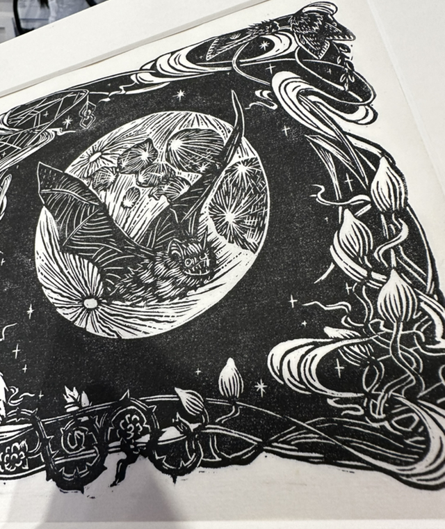 Rosie Watson - Bat Lino print