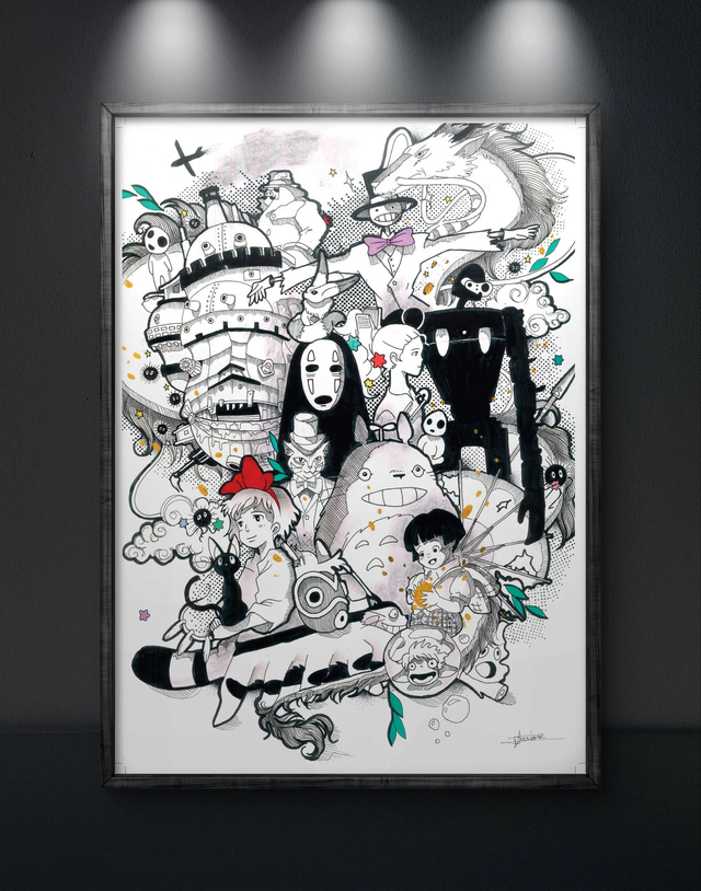 Print &quot;Ghibli&quot; - Manga