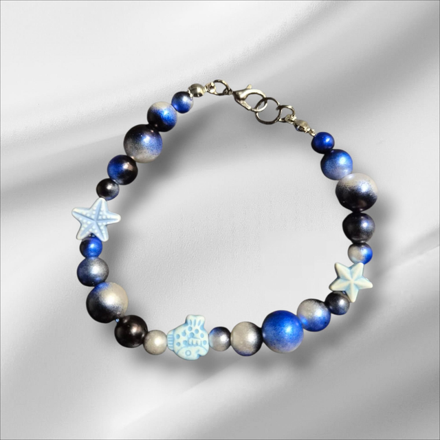 Perlenarmband Wasser