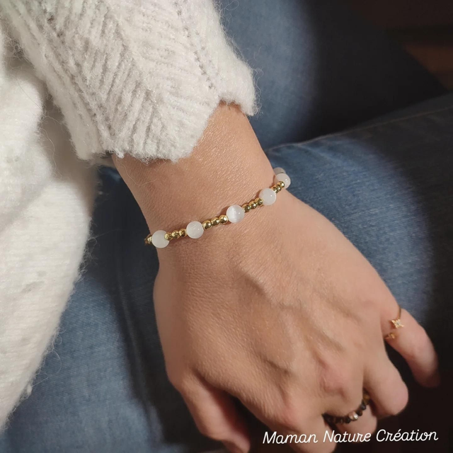 Bracelet Louane Sélénite 